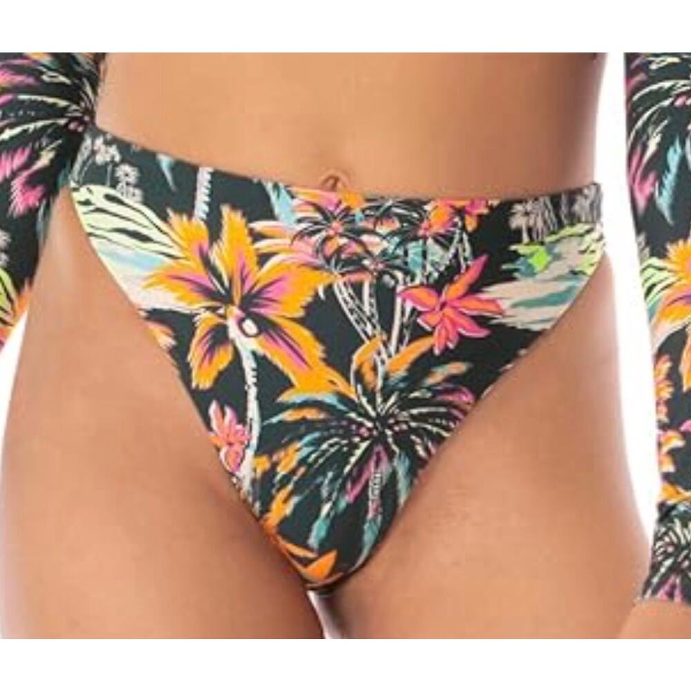 Maaji Reversible Delphi Palm Classic Cut Bikini Bottom M NWT